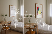 8 Bedroom Frame Mockup Set, a Product Mockup by ArtwithFrame (Thumbnail 4 of 5)