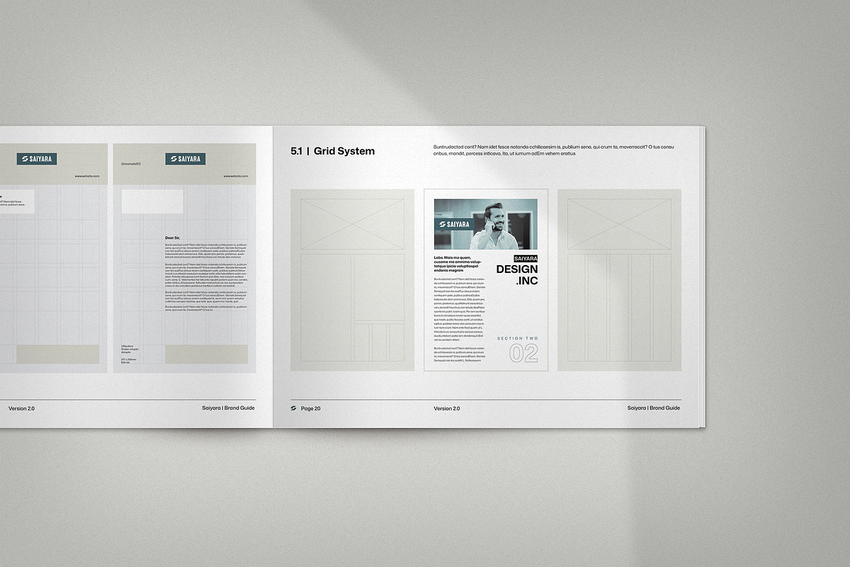 Minimal Brand Guideline Template, a Brochure Template by KreateTribe (Photo 10 of 14)