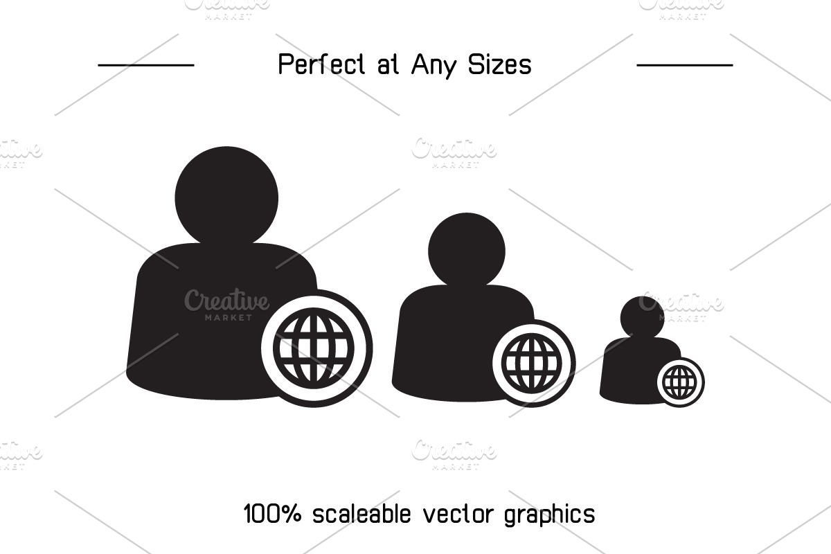 User Avatar Icons Set, an Icon by Designfour (Photo 7 of 7)