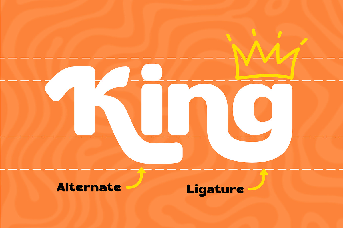 Kenziah - Retro Display Font, a Sans Serif Font by Rishsketch (Photo 7 of 14)