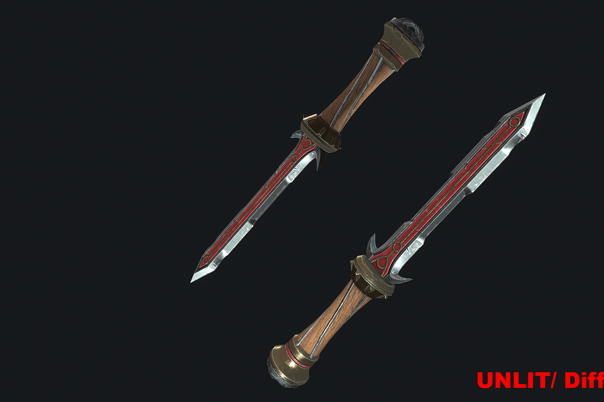 5 Fantasy Stylish Dagger -PBR-, an Object 3D Model by TFE Game Art (Photo 10 of 16)