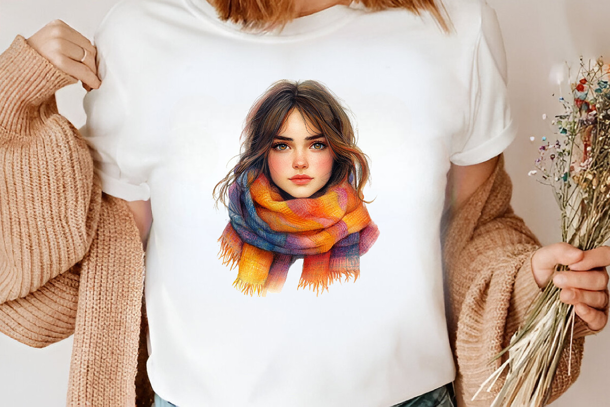 Watercolor Traveler Girl Clipart, an Illustration by Canvas Craft (Photo 5 of 8)