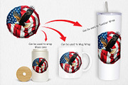 Eagle 4th of July Clipart, a Graphic by Artnoy (Thumbnail 4 of 5)