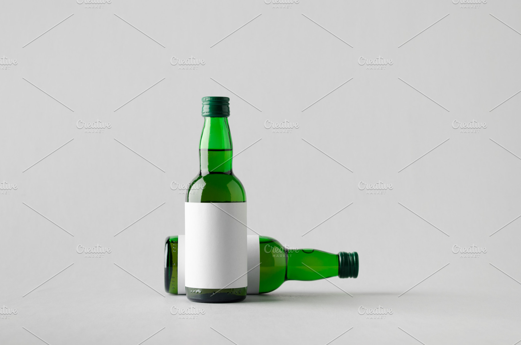 Miniature spirits liquor mockup JPEG, a Food & Drink Photo by Shablon