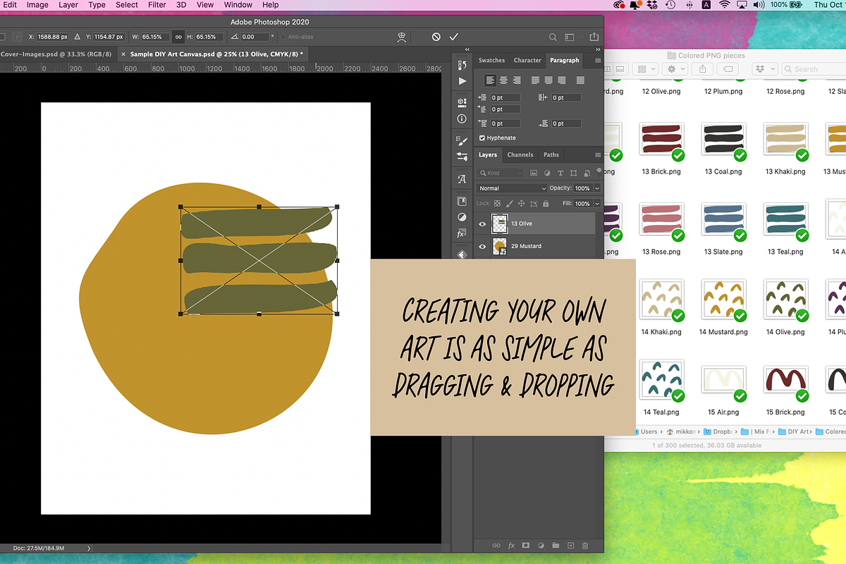 Create Your Own Art Digital Kit, a Texture Illustration by Mix Fonts (Photo 3 of 4)