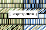Leaves and stripes seamless pattern, a Pattern Graphic by LogvinArt (Thumbnail 4 of 4)