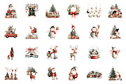 Watercolor Christmas Clipart, an Illustration by CreationArt (Thumbnail 2 of 5)