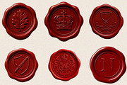 Elegant Red Wax Seal Stamp Clipart B, an Illustration by SVGArt (Thumbnail 2 of 8)