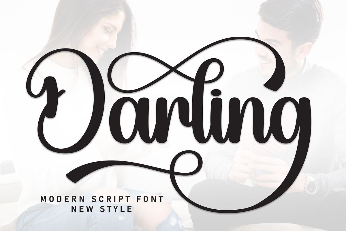 Darling | Script Font, a Handwritten Font by Scratchones (Photo 1 of 9)