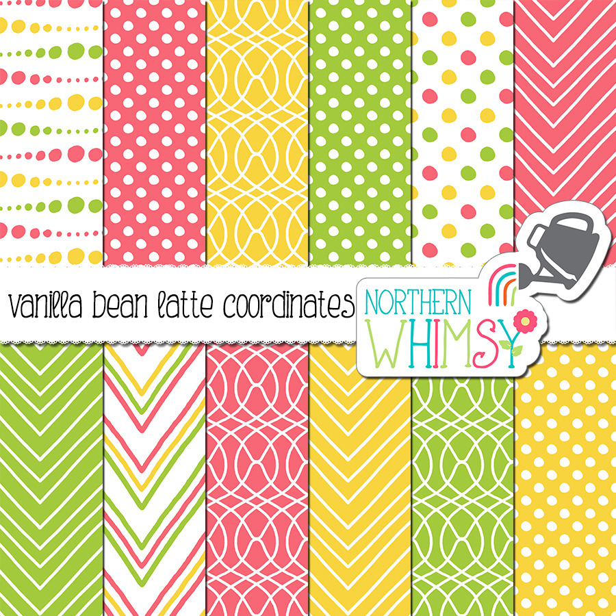 Spring Geometric: Vanilla Bean Latte, a Pattern Graphic by Northern ...