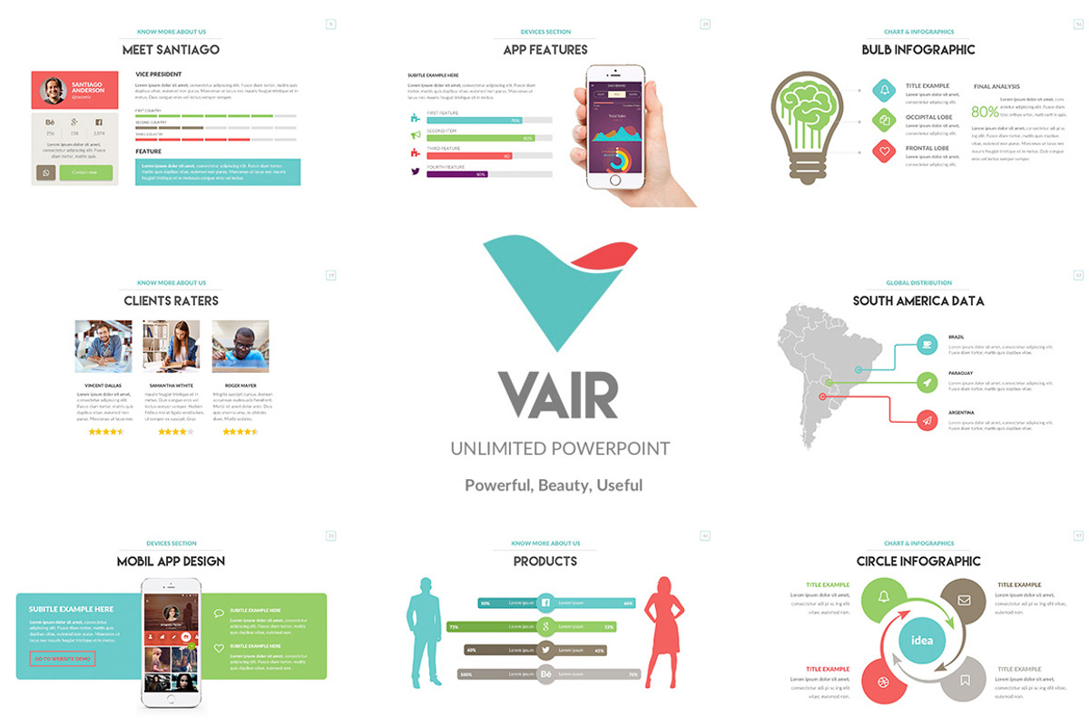 Vair | Powerpoint + Bonus, a Presentation Template by Zacomic Studios