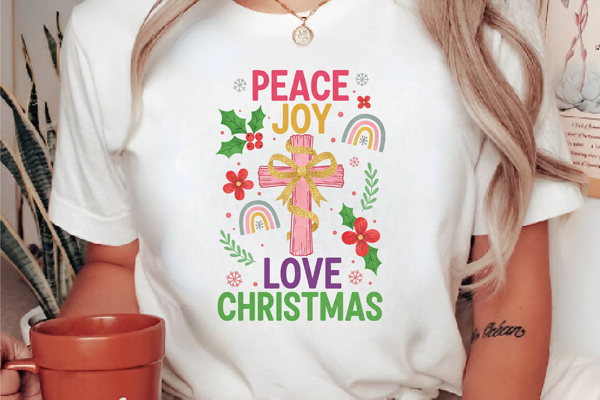 Peace Joy Love Christmas Png, an Illustration by DreamArtGraphic (Photo 5 of 5)