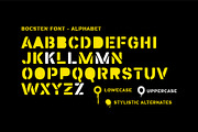 Bocsten – Splashed Stencil Font, a Sans Serif Font by Drizy (Thumbnail 4 of 9)