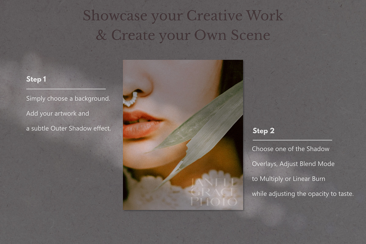 Natural Shadow Overlays & Background, a Texture Graphic by Feather & Sage Design (Photo 5 of 9)