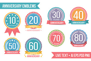 Anniversary Emblems