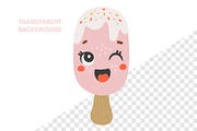 Cute Ice Cream Illustration, a Food Illustration by ⋒DesignECShop⋒ (Thumbnail 2 of 3)