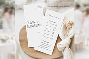 Elegant Wedding Program Canva bd008, a Card Template by TyphoonStudio (Thumbnail 3 of 10)