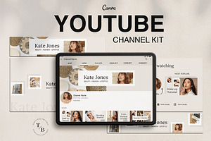 YouTube Channel Branding Kit I Canva