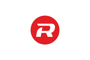 Dynamic Letter R Logo in Red Circle, a Branding & Logo Template by brandphant