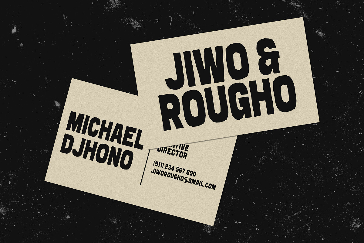 Rougho – Distressed Stamp Display, a Sans Serif Font by Sekyra Lab (Photo 9 of 10)