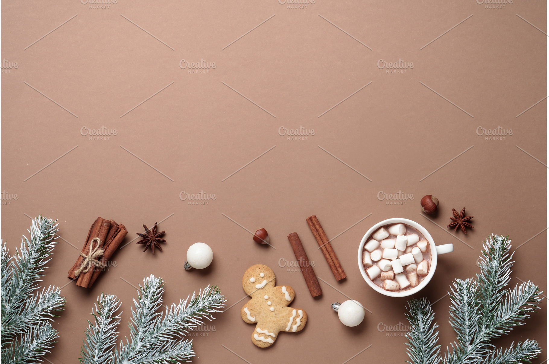 Mocha Mousse trendy color 2025, a Holiday Photo by Nadia-nb