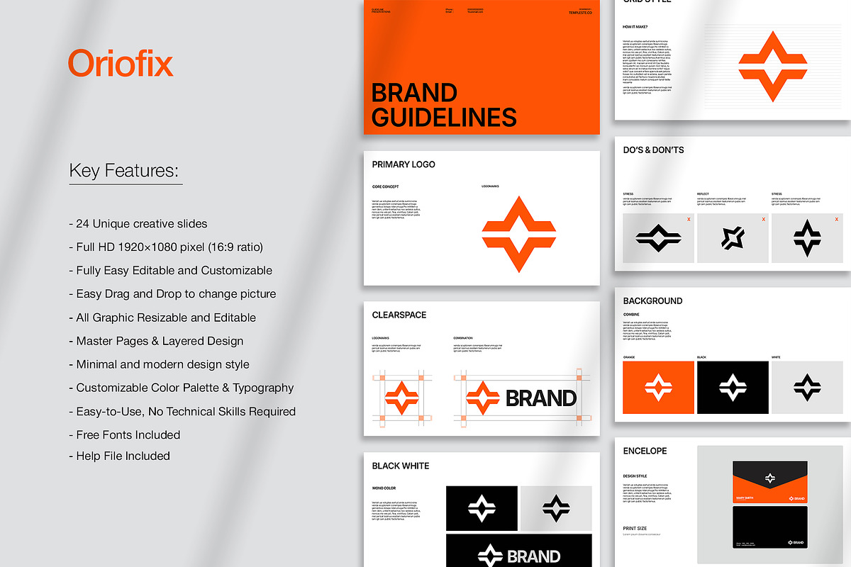 Brand Guideline Presentation, a Presentation Template by Oriofix (Photo 2 of 11)