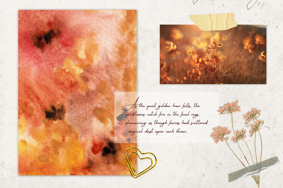 Hand-Painted Watercolor Backgrounds, a Background Graphic by CapriceMeDesigns (Photo 3 of 18)