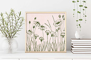 Ink meadow, hand drawn flowers, an Illustration by swiejko (Thumbnail 3 of 4)