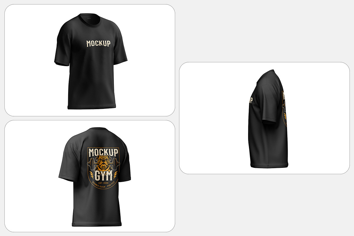 Oversized T-Shirt Mockup, a Shirt Mockup by Ram Studio LLC (Photo 4 of 12)