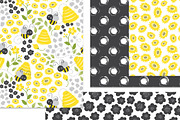Busy Bees Baby Vector Patterns, a Pattern Graphic by Wild Twig Co (Thumbnail 7 of 9)
