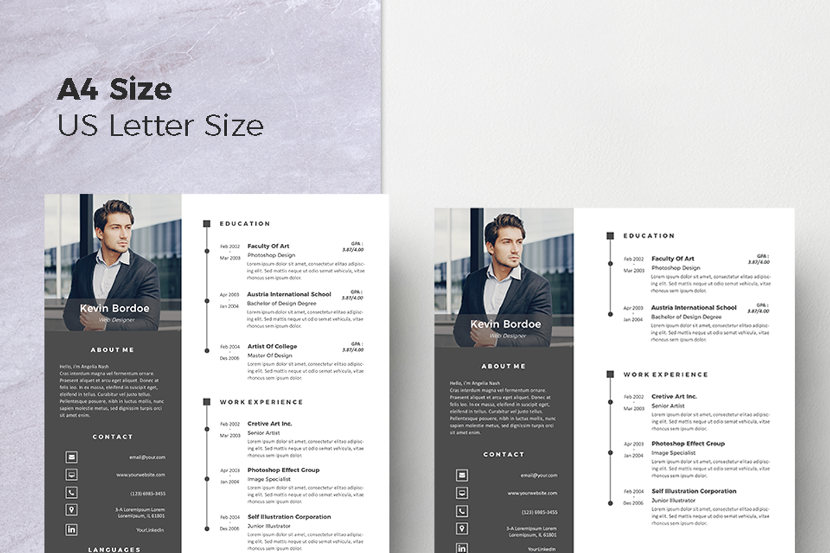 Creative Resume & CoverLetter, a Resume Template by Hito Graphic (Photo 8 of 8)