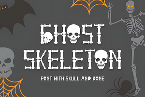 Ghost Skeleton Font, a Handwritten Font by Design Station