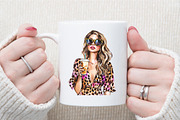 Leopard Print Summer Girl Clipart, an Illustration by Sublimation Artist (Thumbnail 5 of 6)
