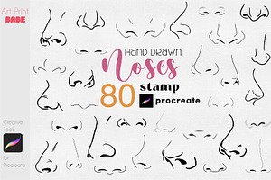 Noses Stamp Portrait Anime Kawaii