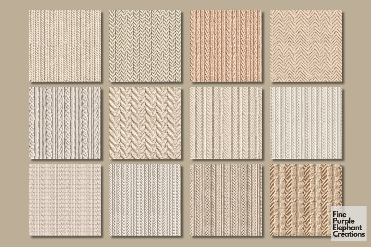 Neutral Knit Fabric Texture Pattern, a Texture Graphic by Fine Purple ...