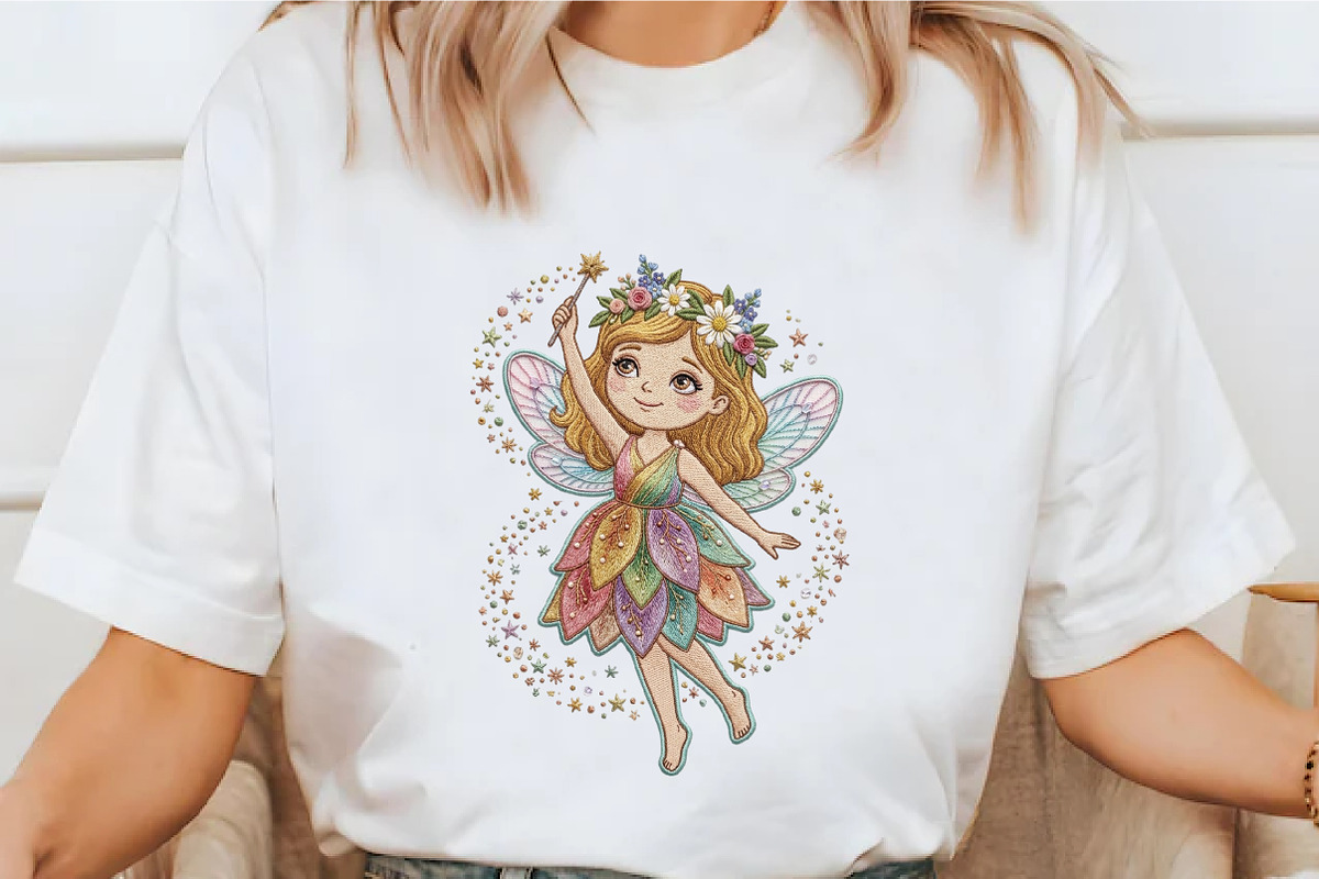 Cute Fairy Girl Sublimation Design, an Illustration by designcity5 (Photo 2 of 4)