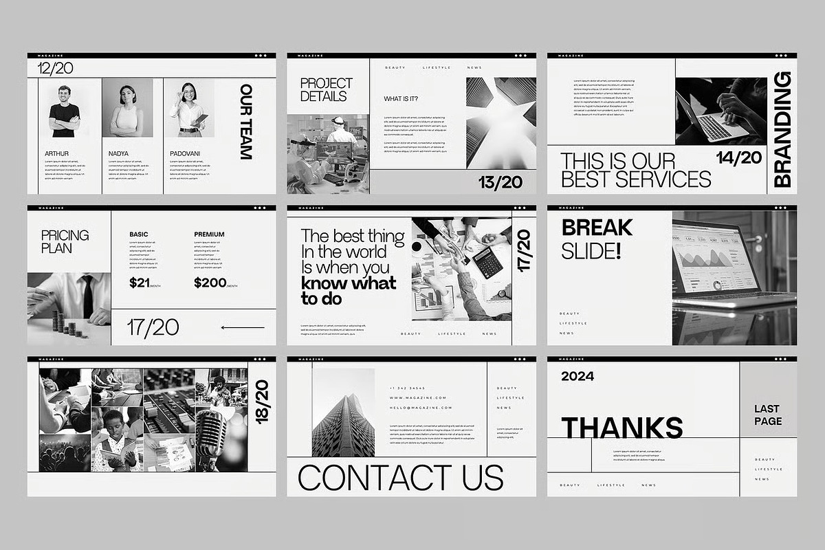 Magazine Catalogue GSlides, PPoint, a Presentation Template by Fit-tee (Photo 4 of 4)