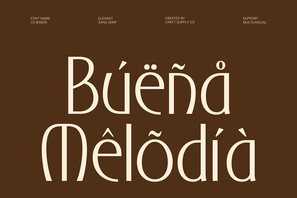 CS Bisera – Modern Sans Serif, a Sans Serif Font by Craft Supply Co. (Photo 7 of 8)
