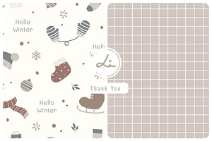 cozy winter christmas pattern