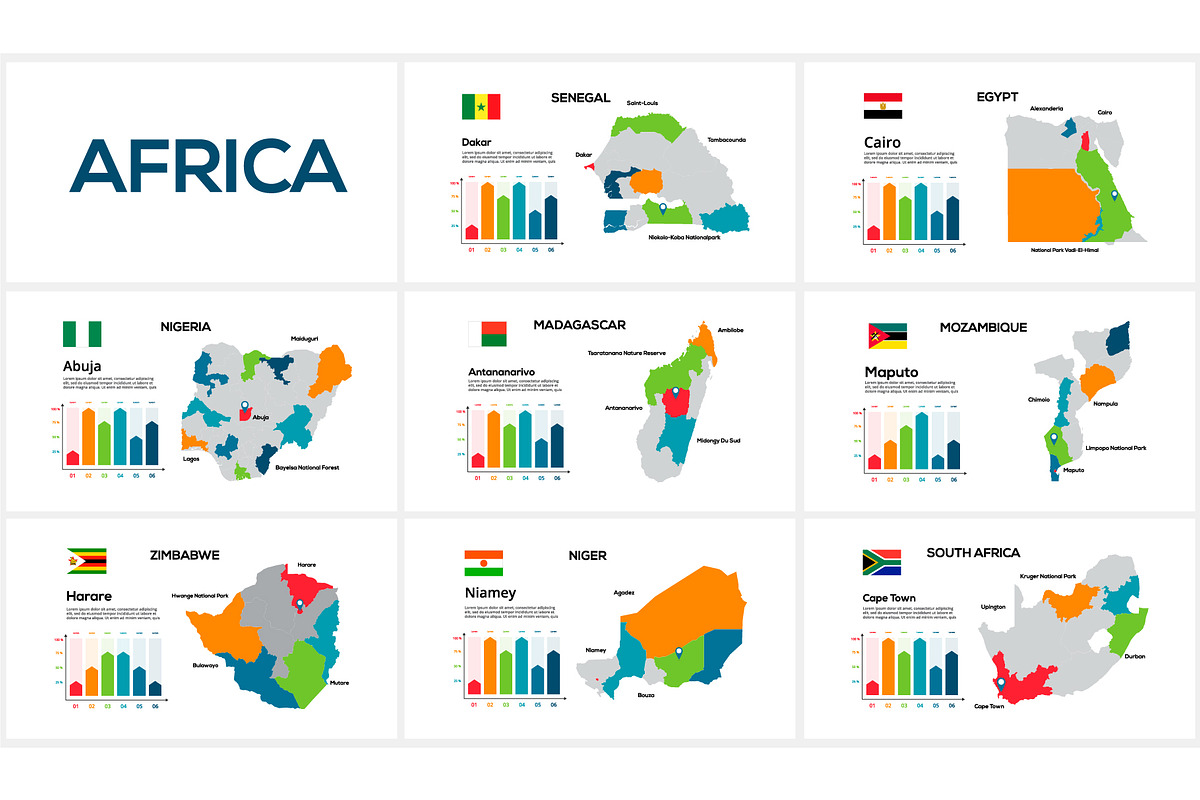 Maps Presentation Canva Template preview 5