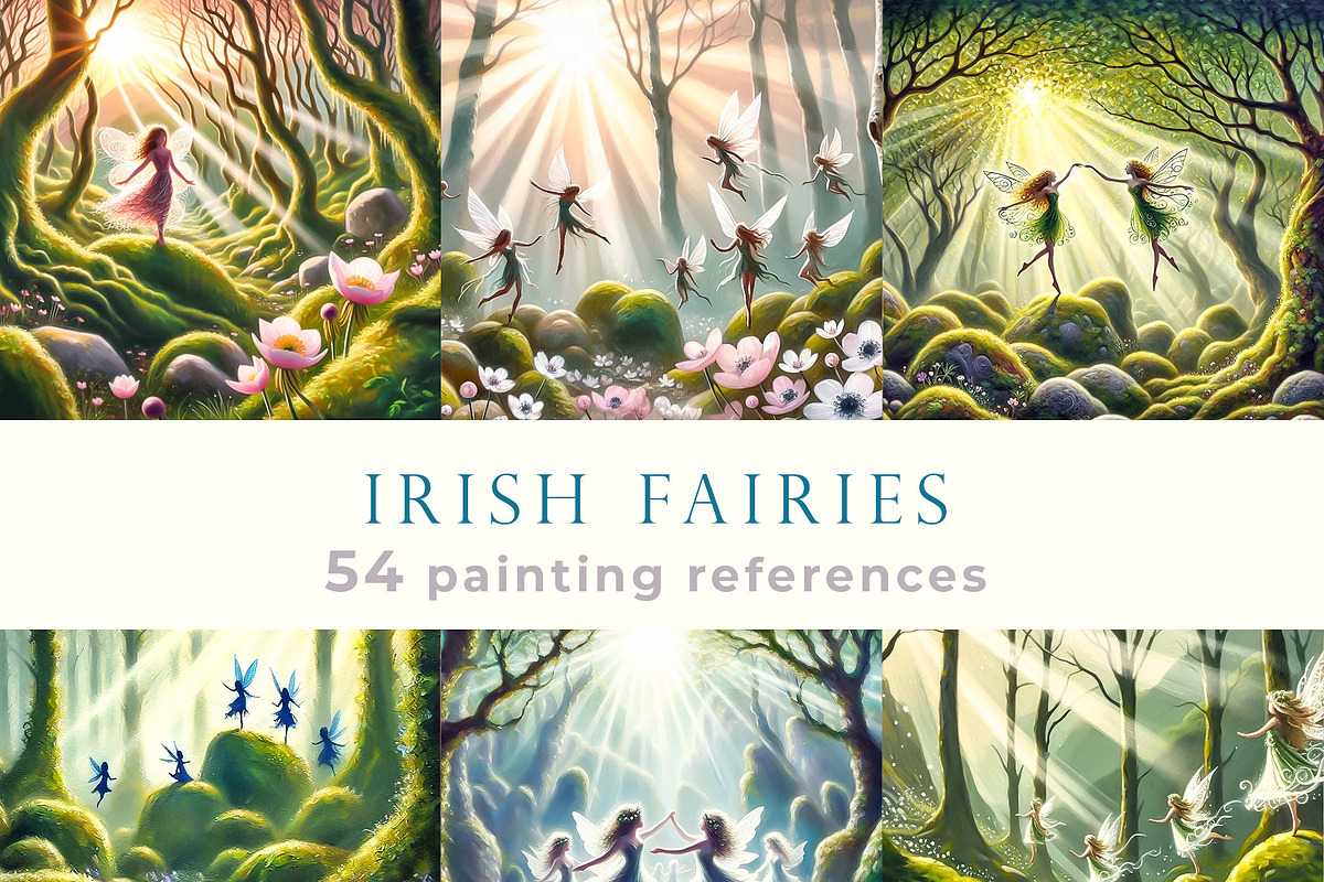 Woodland Fairies Dance Irish Art, a Decorative Illustration by Bubert Art (Photo 1 of 7)