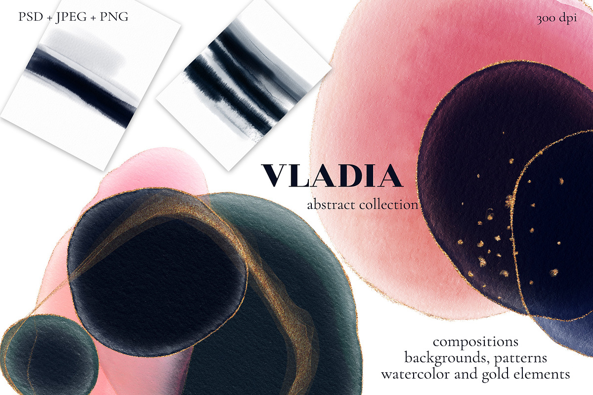 VLADIA watercolor abstract, a Texture Graphic by Salted Galaxy (Photo 1 of 11)