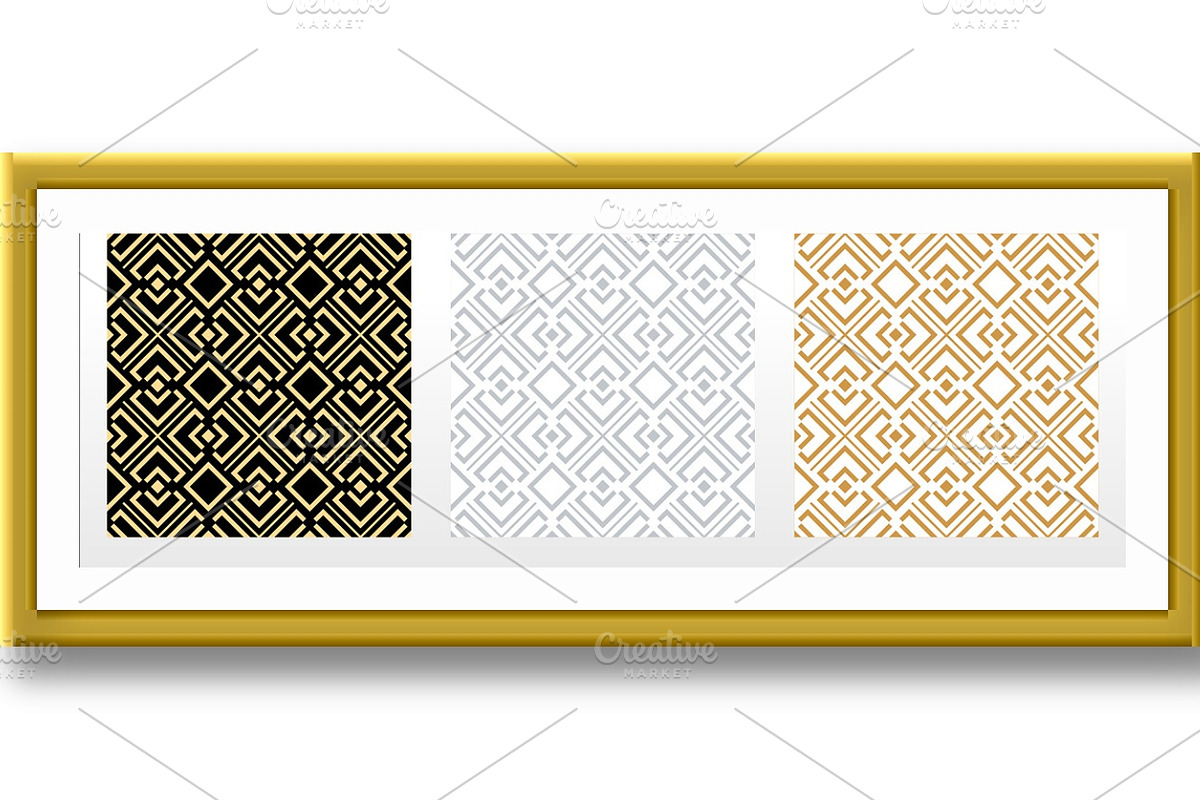 Geometric set of patterns, a Pattern Graphic by RODINA (Photo 2 of 3)