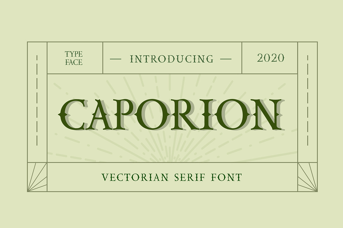 CAPORION Vectorian Serif Font