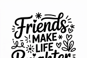 20 Best Friend SVG Bundle, an Object Graphic by himelgfx (Thumbnail 6 of 7)