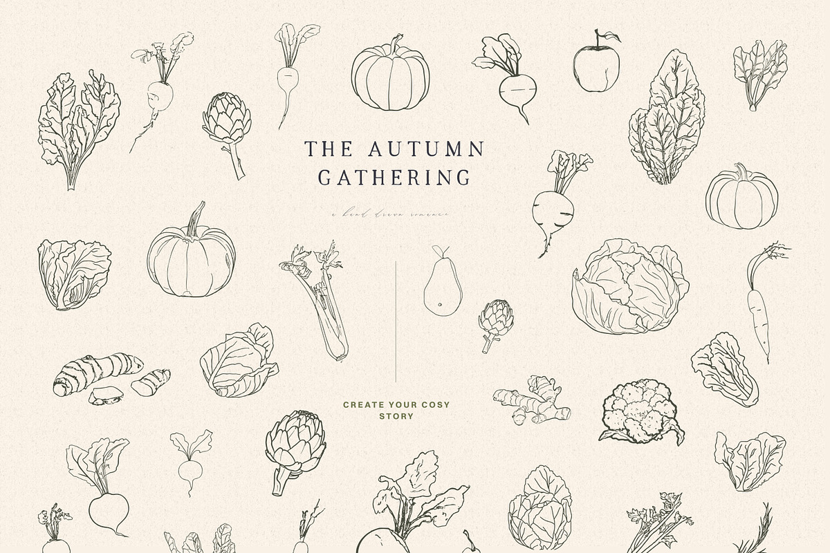 Autumn Icons & Winter Print Studio, a Decorative Illustration by Laras Wonderland (Photo 10 of 11)