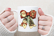 Christmas Coquette Bow PNG, an Illustration by Sublimation Artist (Thumbnail 7 of 9)