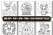 Bold Easy Cute Christmas Coloring, a Seasonal Illustration by Coco Bloom (Thumbnail 3 of 6)