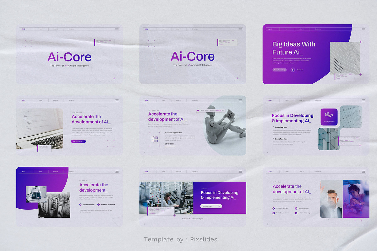 Artificial Intelligence PowerPoint, a Presentation Template by Pixslides (Photo 2 of 6)