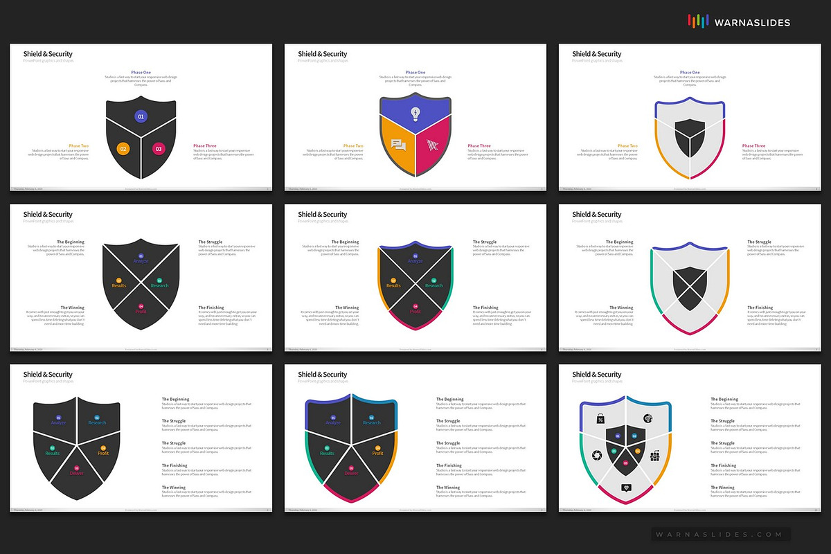 Shield Security PowerPoint Templates, a Presentation Template by Warna Works (Photo 4 of 8)
